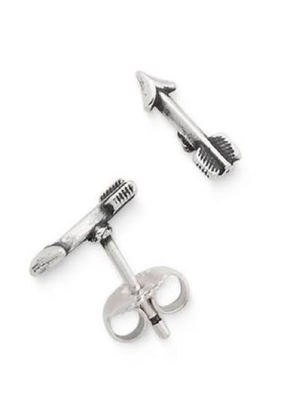 🏹 James Avery Arrow Sterling Silver Stud Earrings *Retired*